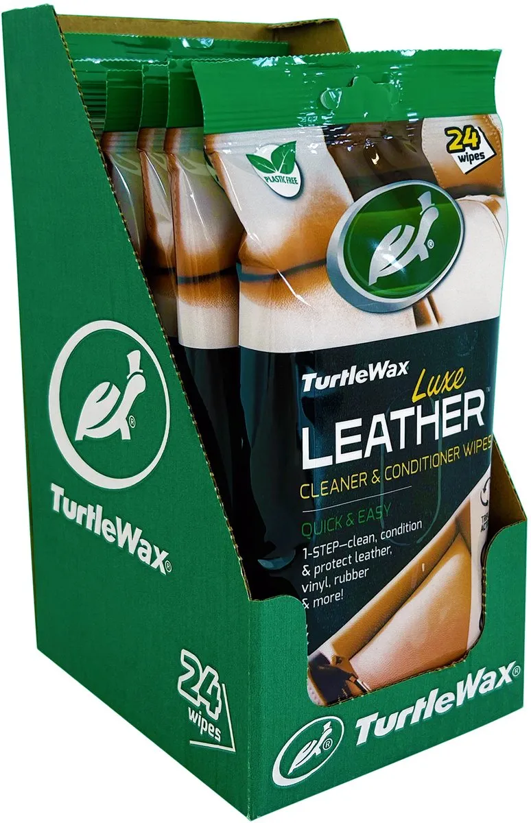 Turtle Wax Luxe Leer Reinigingsdoekjes 24 Stuks