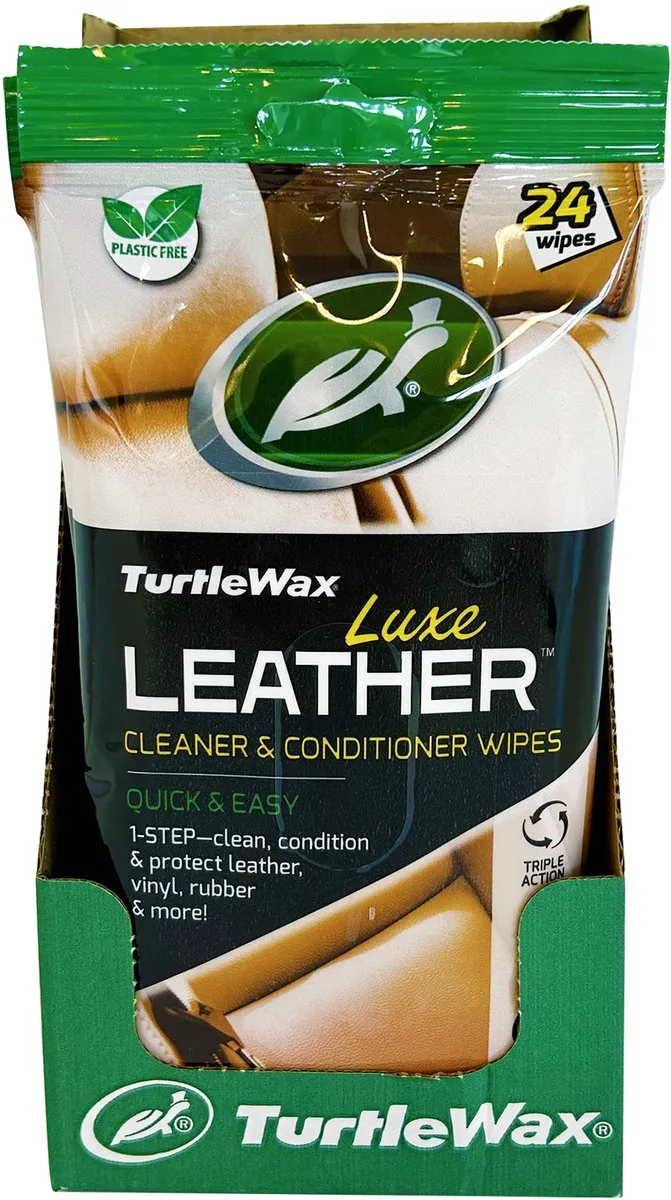 Turtle Wax Luxe Leer Reinigingsdoekjes 24 Stuks