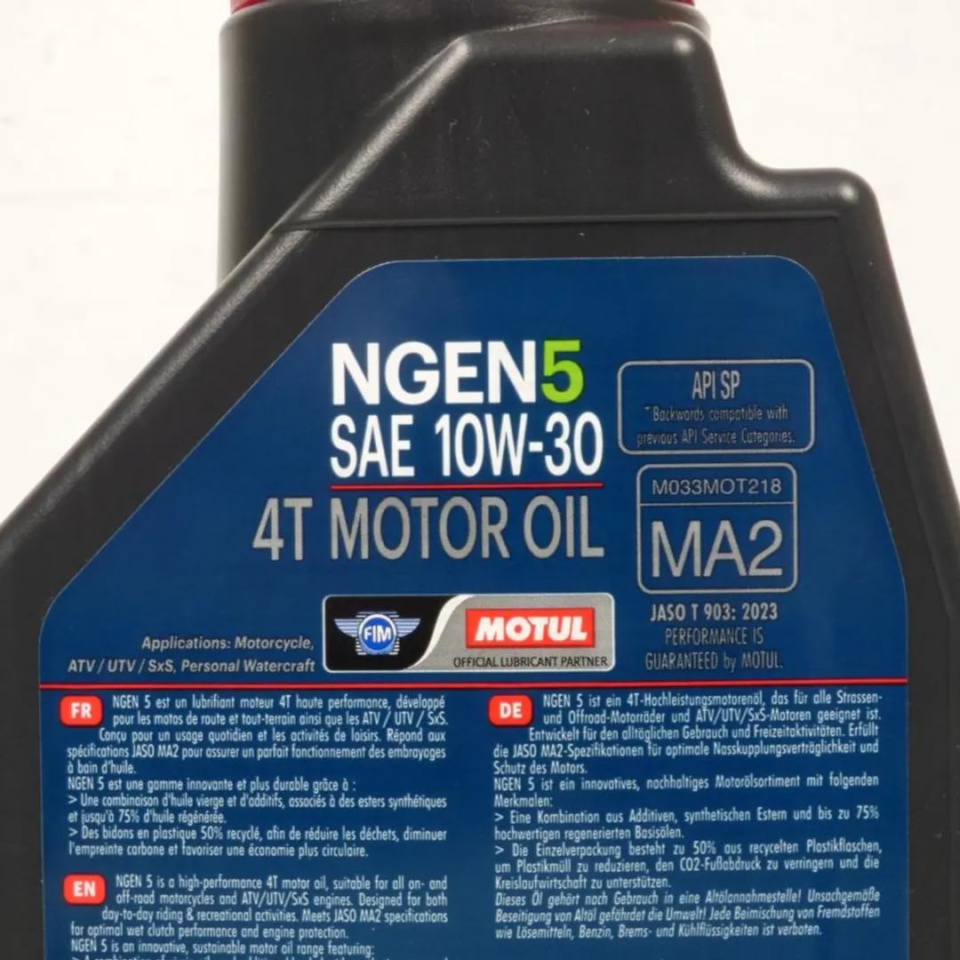 Motul 10W30 Ngen 5 4T Motorolie 1L