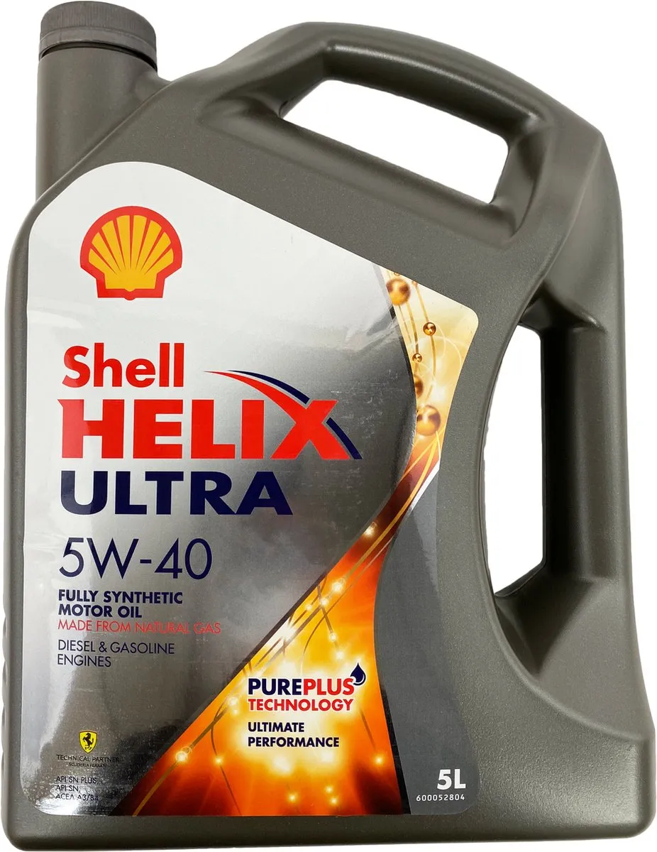 Shell Helix Ultra 5W-40 A3/B4 Motorolie 5L