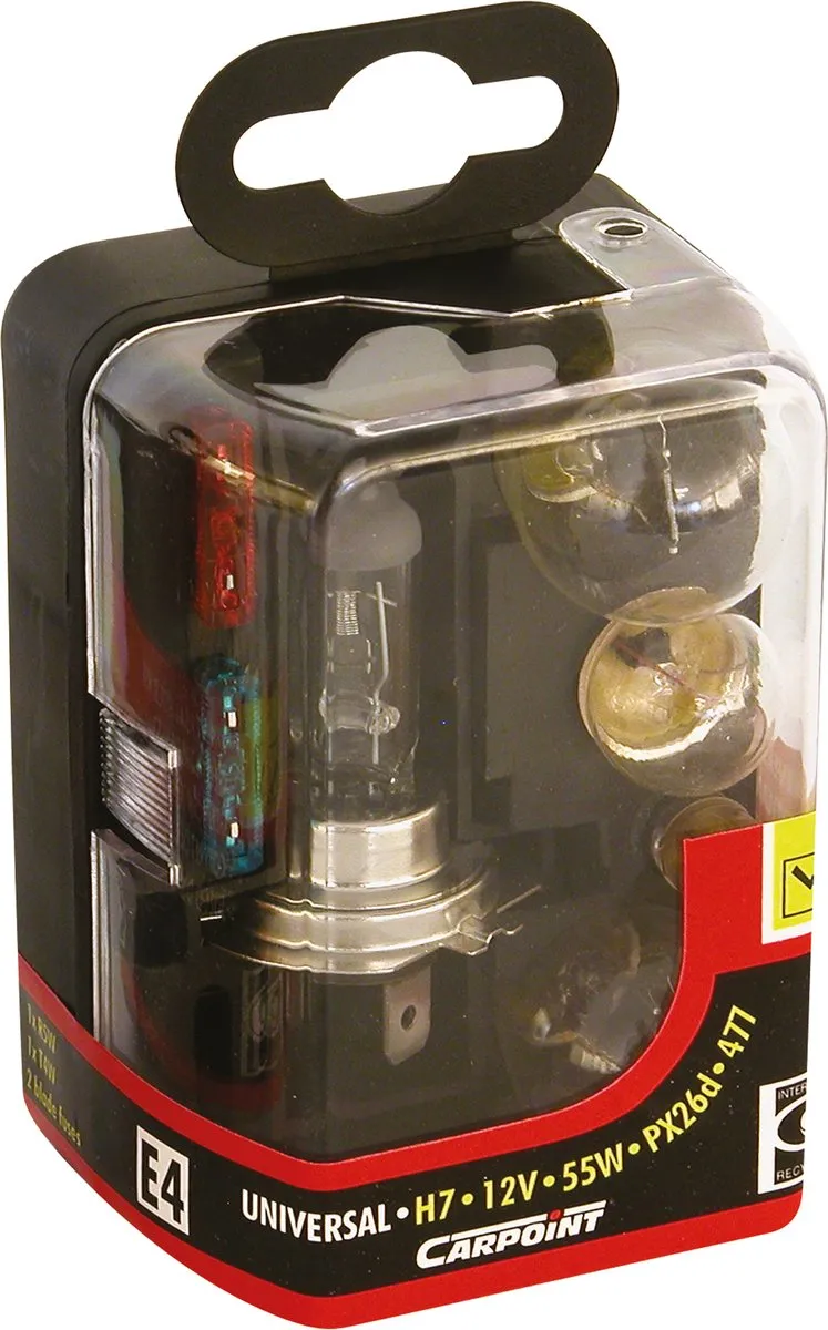 Carpoint Reservelampenset H7 - 7-delig - Multicolor