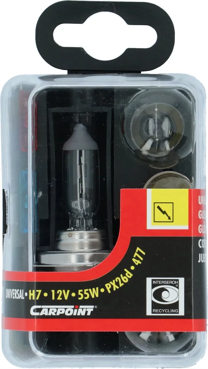Carpoint Reservelampenset H7