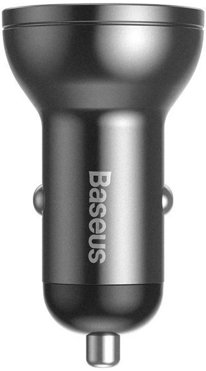 Baseus CCBX-0G Autolader 2x USB 24W - Grijs
