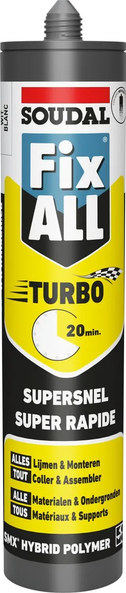 Soudal Fix ALL Turbo 290ml - Wit