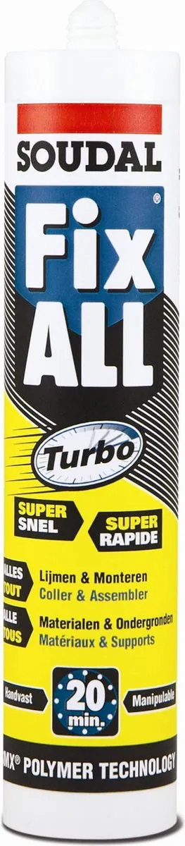 Soudal Fix ALL Turbo 290ml - Wit