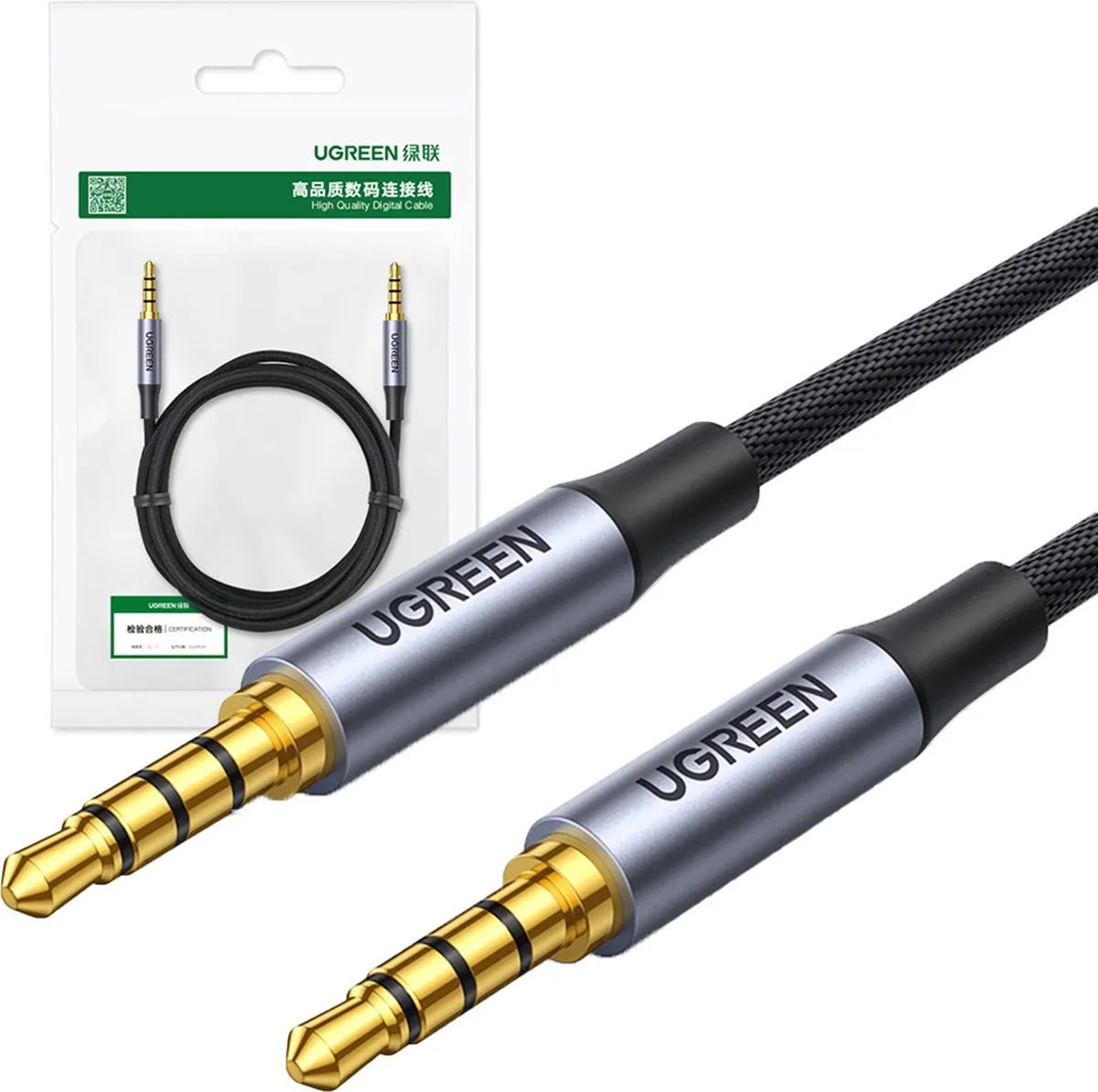 UGREEN AUX-kabel 3,5mm M/M 3m