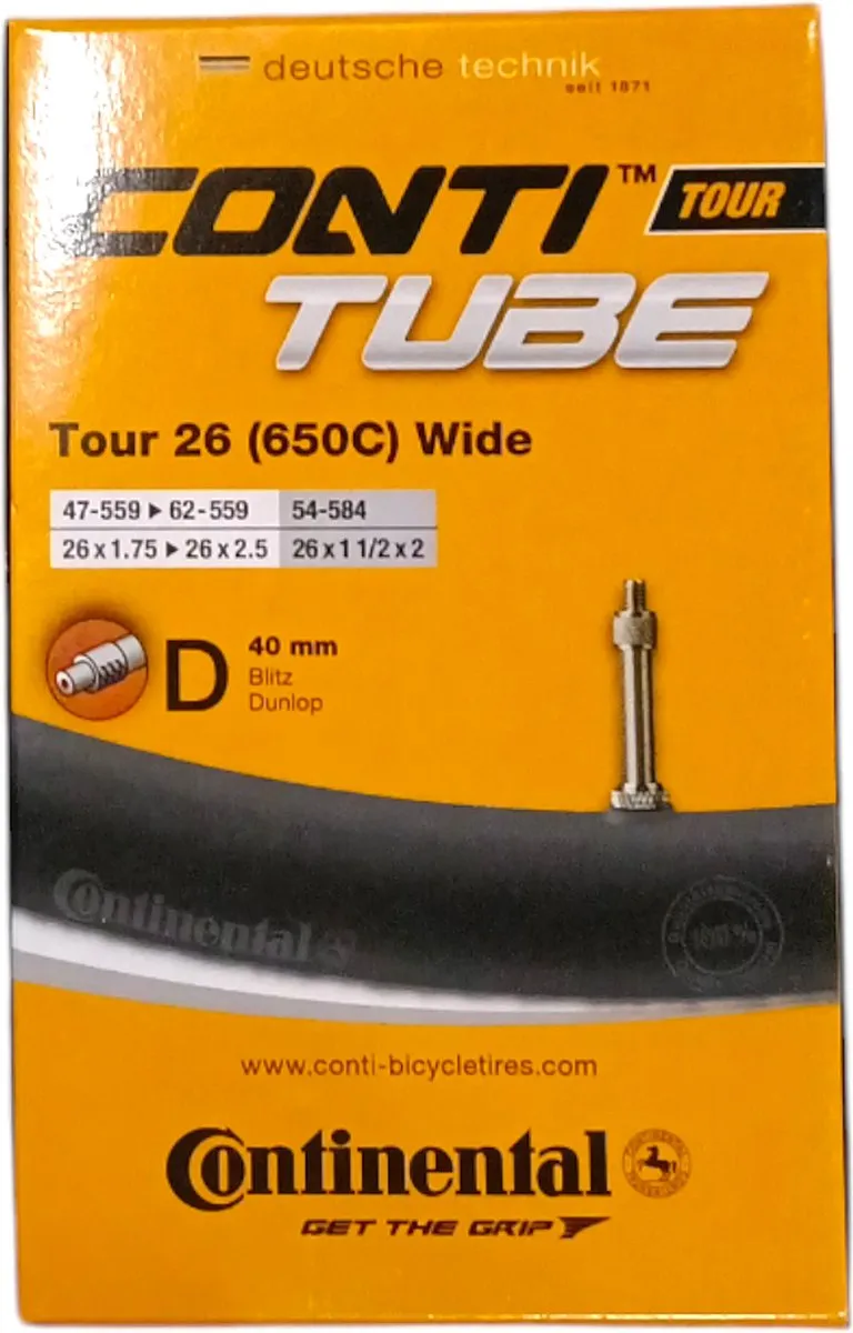 Continental Binnenband 26" 100-559 - Hollands ventiel - Zwart