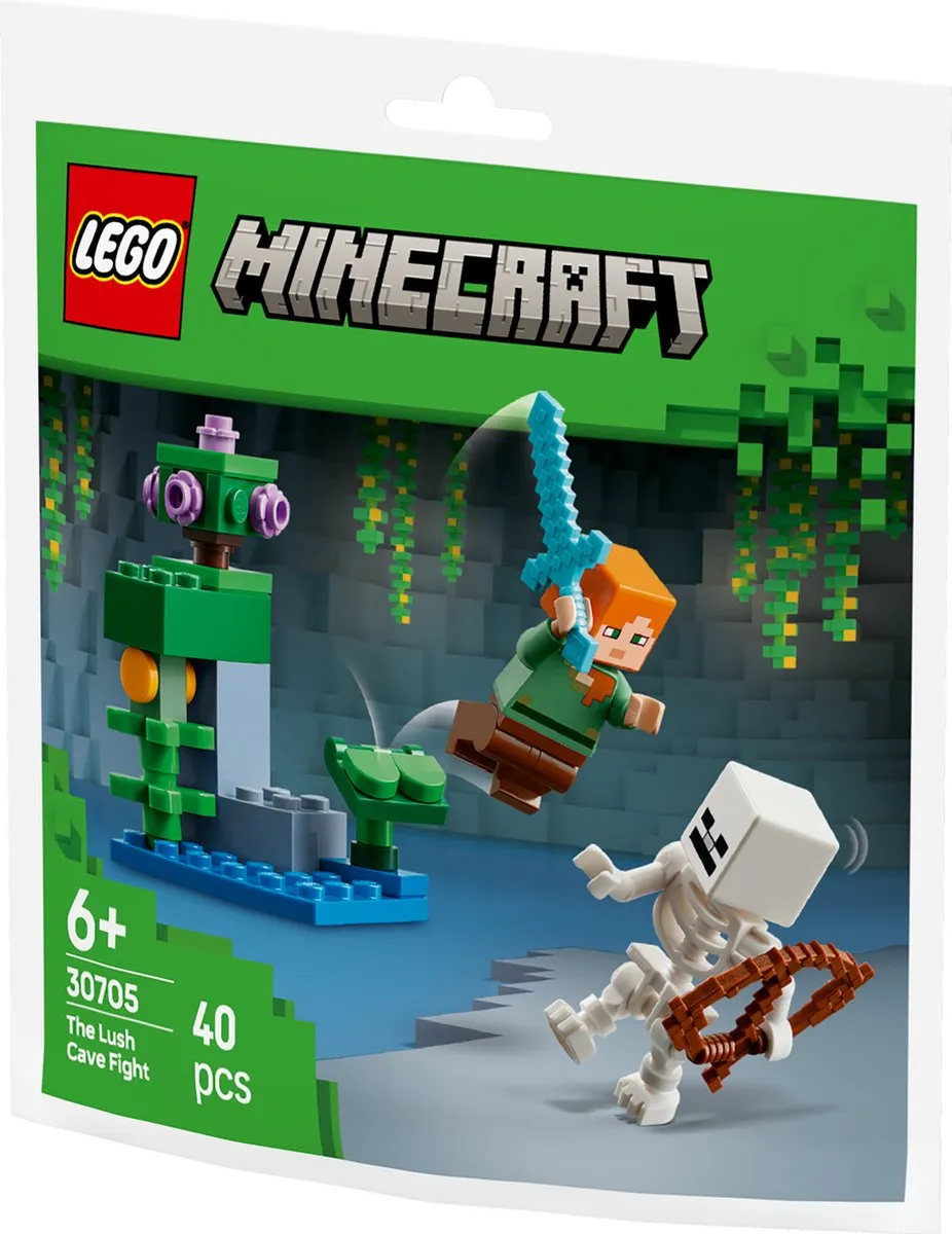 LEGO Minecraft Duel bij de Weelderige Grot 40 Stukken - afbeelding 6 van 6
