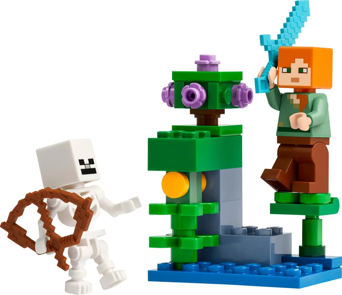 LEGO Minecraft Duel bij de Weelderige Grot 40 Stukken