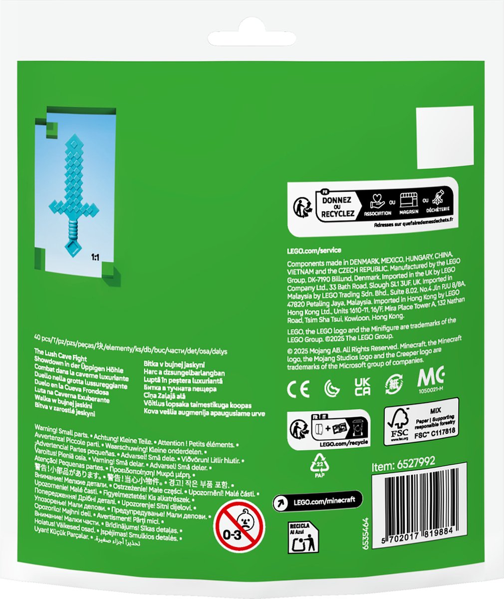 LEGO Minecraft 30705 - Duel bij de weelderige grot (polybag)