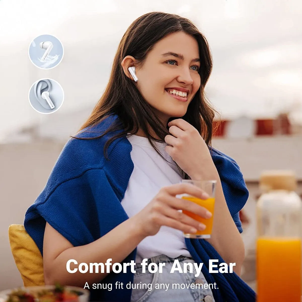 UGREEN HiTune T3 TWS Oordopjes - Noise Cancelling - Wit