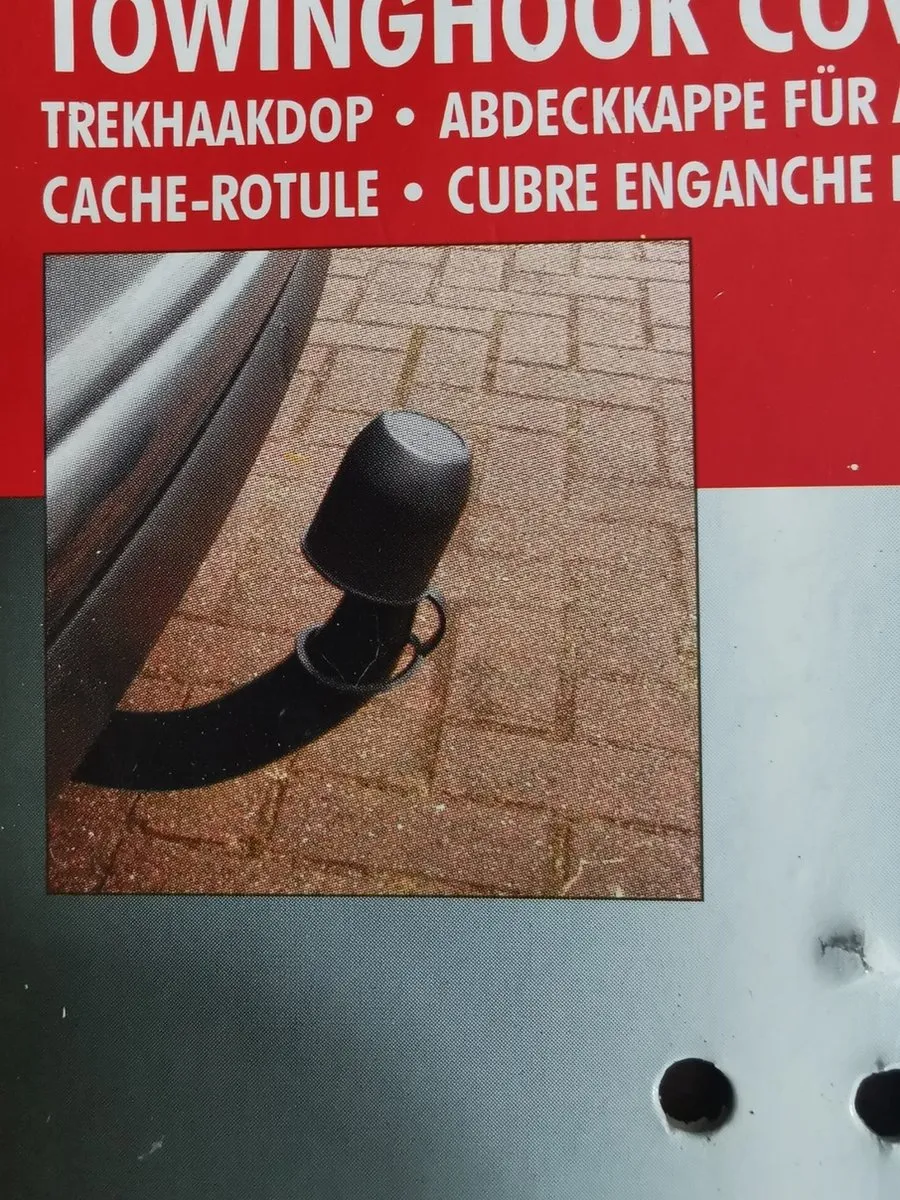Carpoint Trekhaakdop met Ring - Zwart