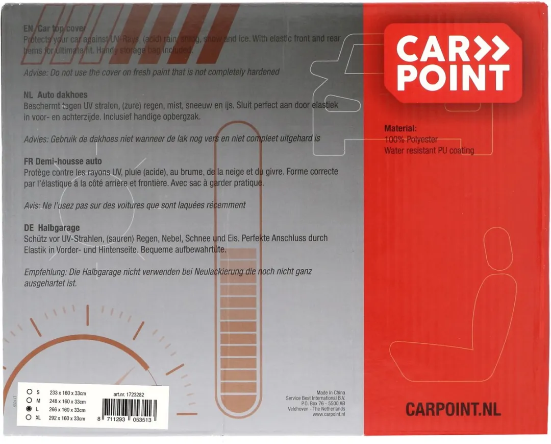 Carpoint Afdekhoes Dakhoes L - Blauw