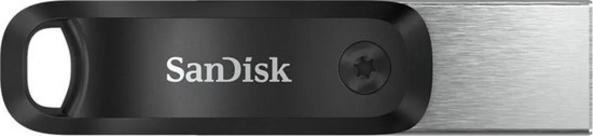 SanDisk iXpand Flash Drive Go 64GB - USB-A 3.2 Gen 1 - Zwart/Zilver
