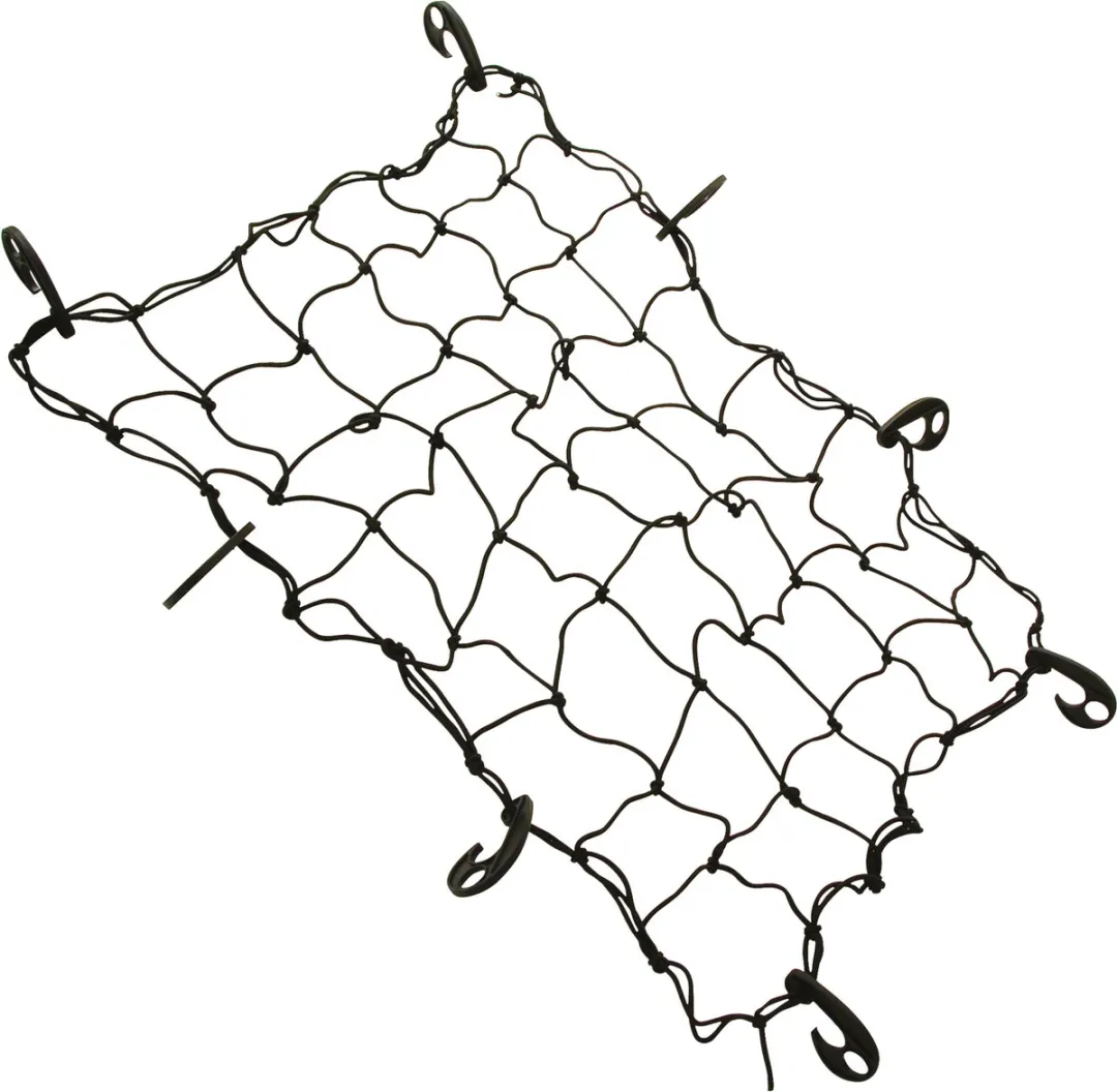 Carpoint Aanhangwagennet 90x150cm - 8 Haken - Zwart