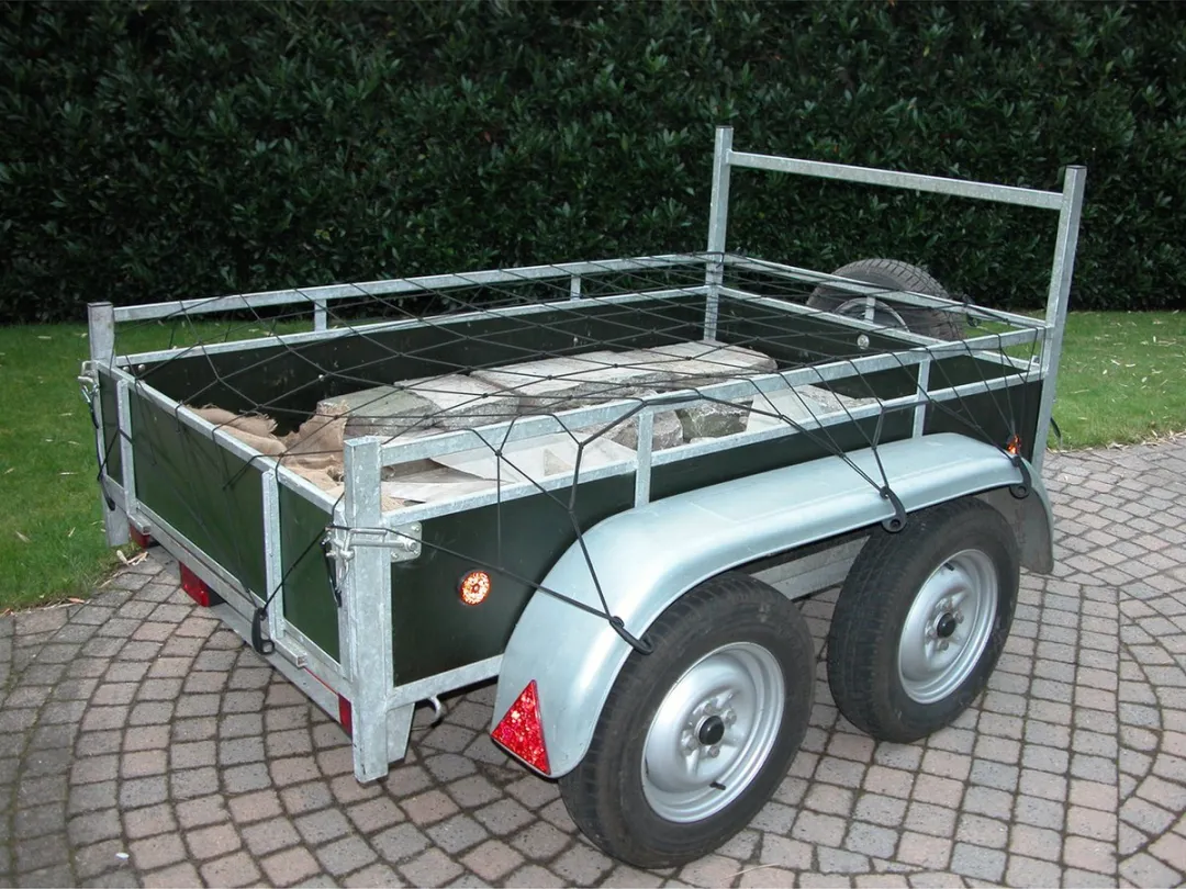 Carpoint Aanhangwagennet 90x150cm - 8 Haken - Zwart