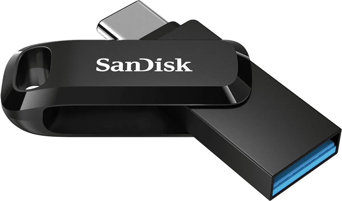 SanDisk Ultra Dual Drive Go SDDDC3-032G-G46 USB-stick 32GB - Zwart