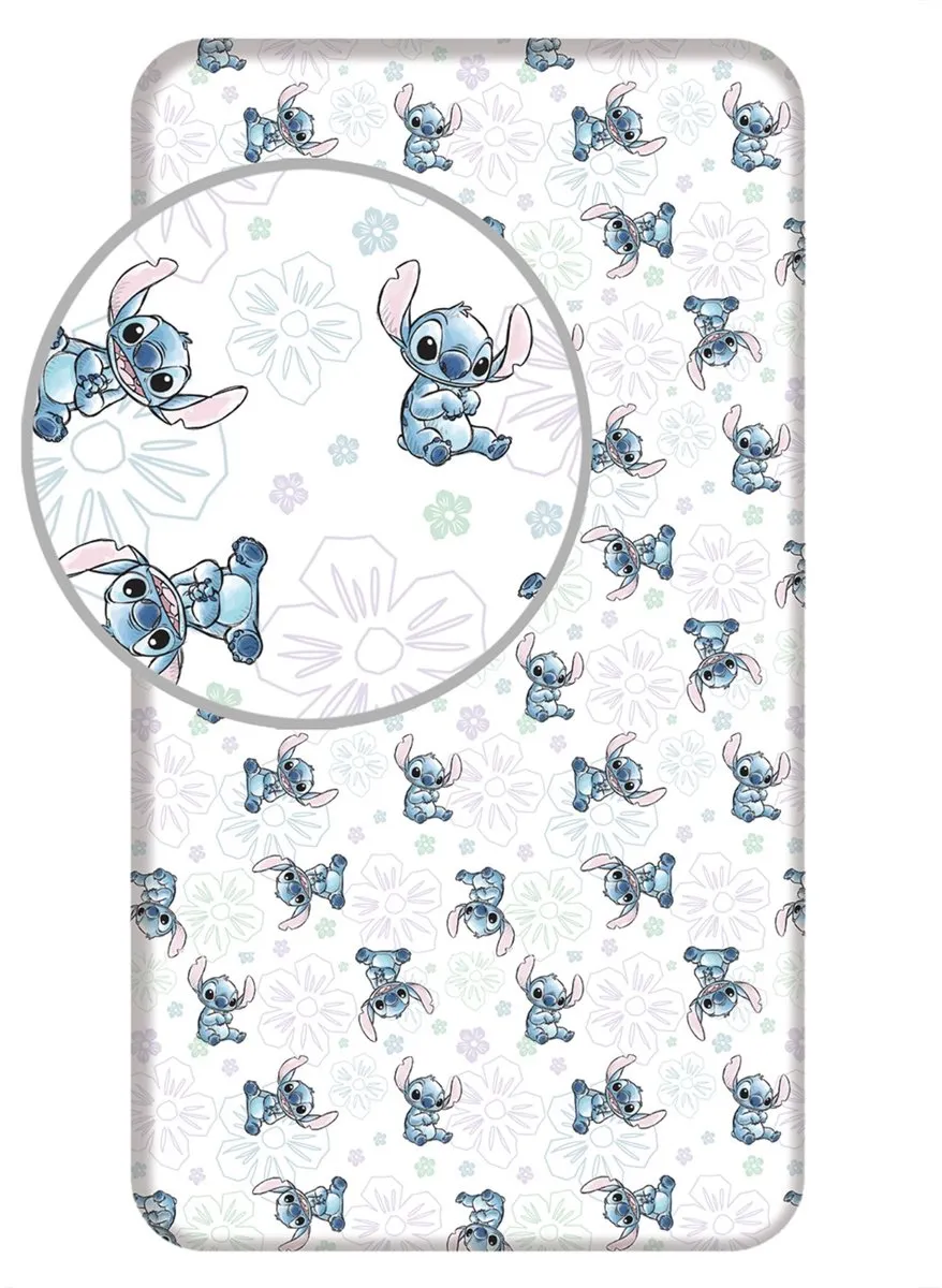 Disney Lilo & Stitch Dekbedovertrek + Hoeslaken - 140x200cm + 90x200cm - Multi