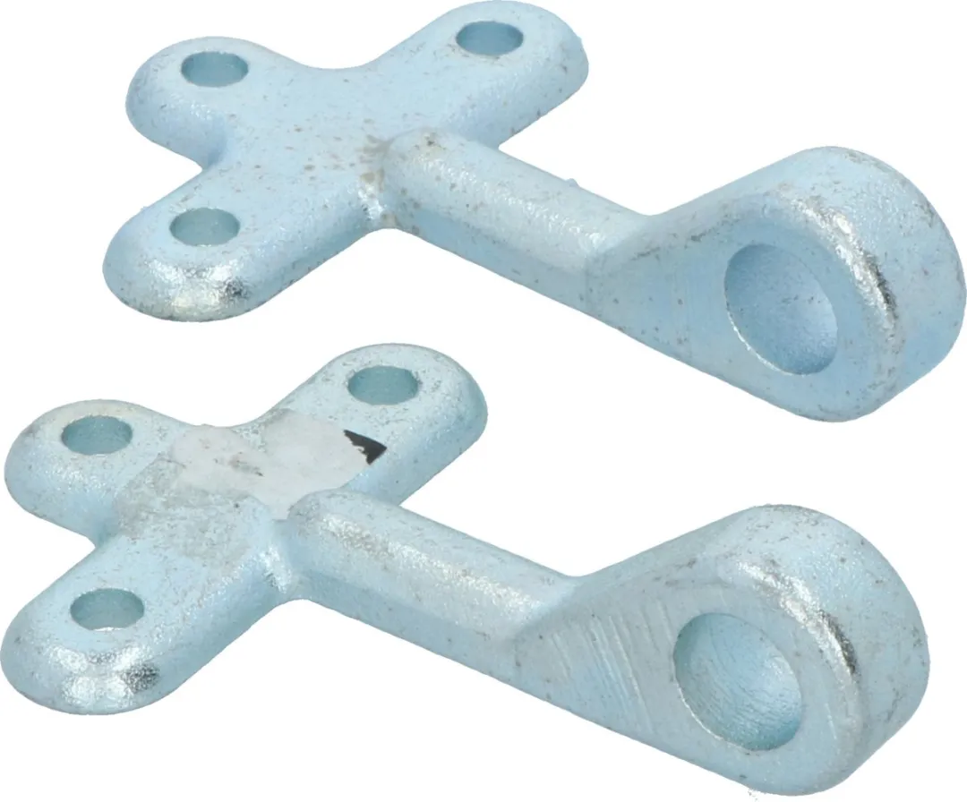 Carpoint Klephaaksluitingset - 2 Stuks Gegalvaniseerd Zilver