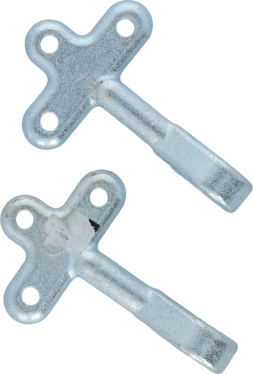 Carpoint Klephaaksluitingset - 2 Stuks Gegalvaniseerd Zilver