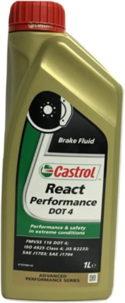 Castrol React Performance DOT 4 Remvloeistof 1L