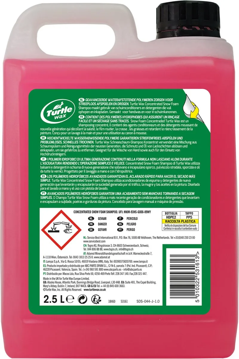 Turtle Wax Snow Foam Shampoo 2,5L