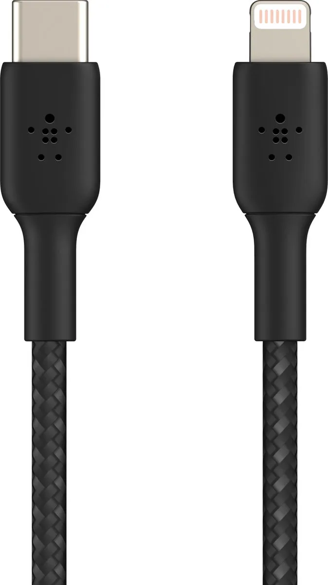 Belkin Braided iPhone Lightning naar USB-C Kabel 1m