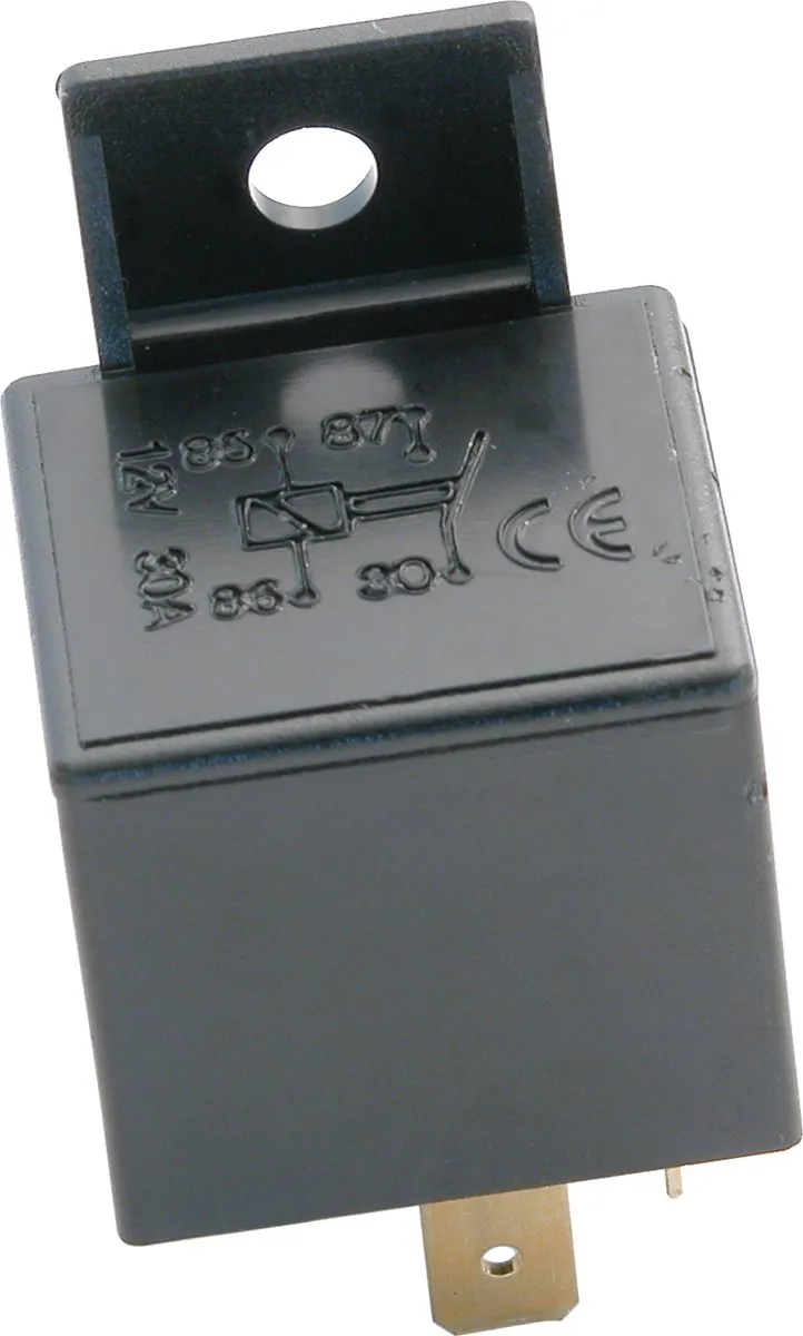 Carpoint Relais 5-polig 12V 30A - Zwart