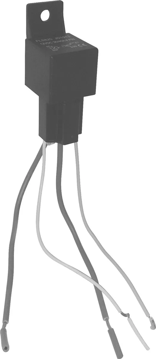 Carpoint Relais 5-polig 12V 30A - Zwart