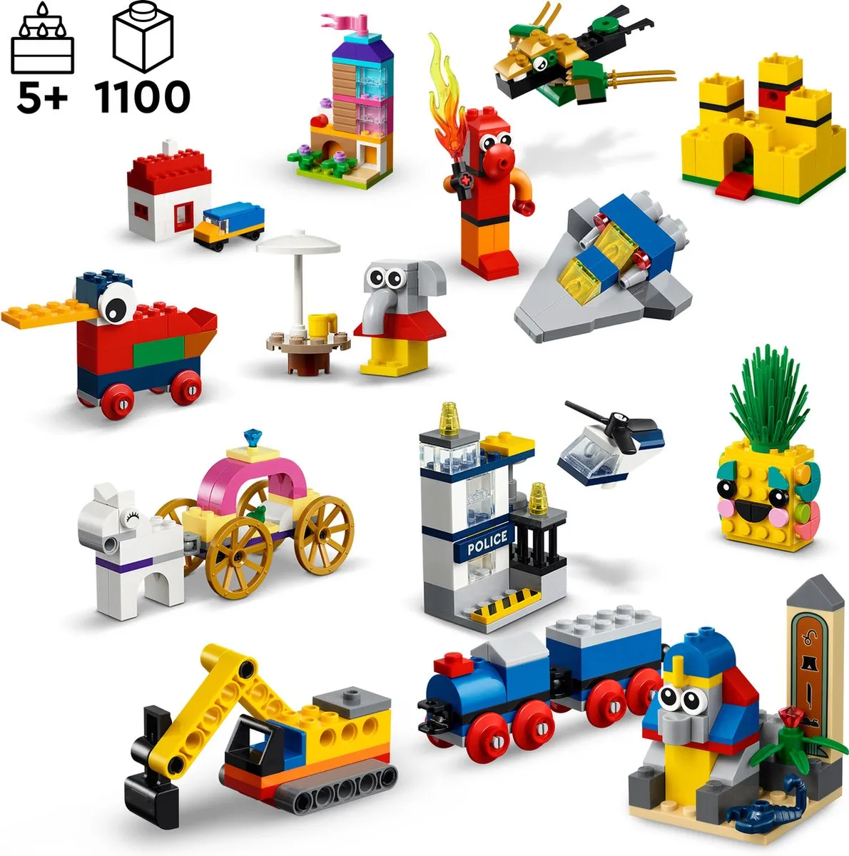LEGO Classic 11021 Bouwset - 1100 Stukken - Meerkleurig