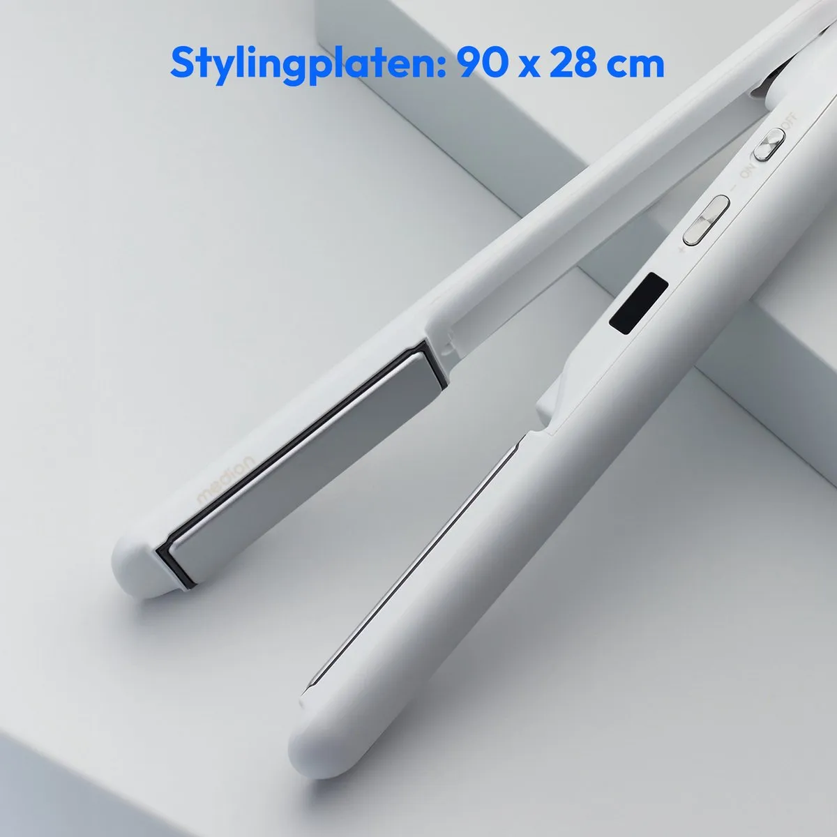 Medion HS2 Snoerloze Stijltang - 5 Warmtestanden - Wit