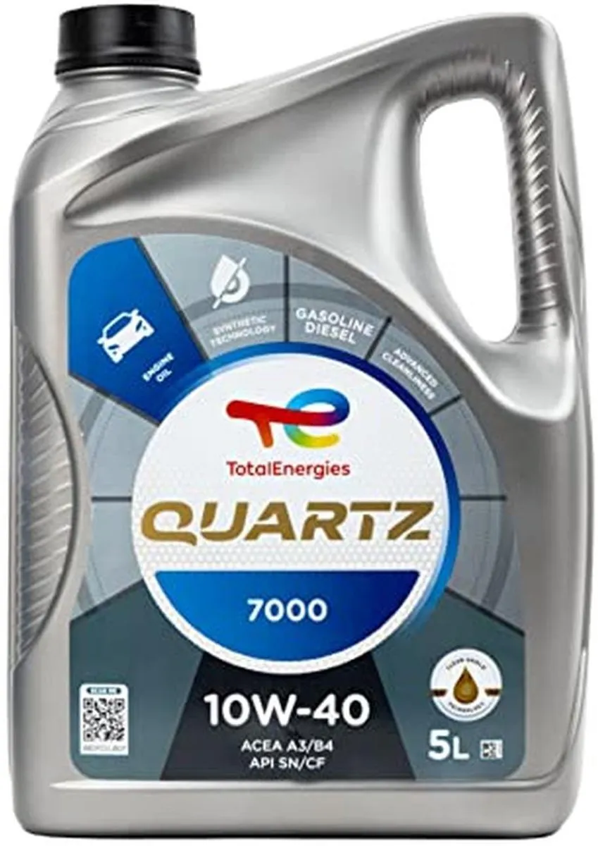 Total Motorolie 10W-40 5 Liter voor Benzine- en Dieselvoertuigen