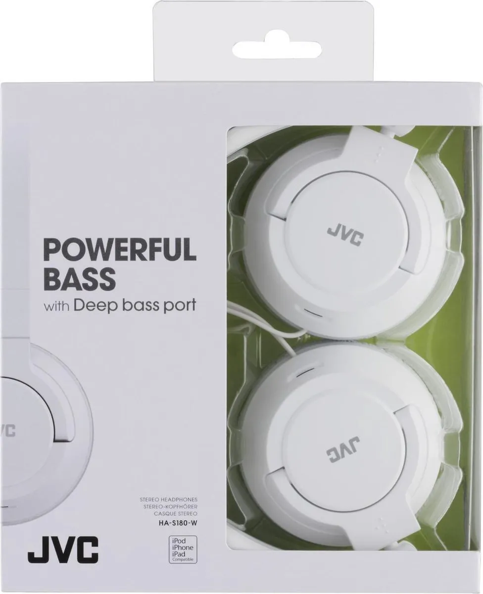 JVC HA-S180 On-Ear Koptelefoon - Wit