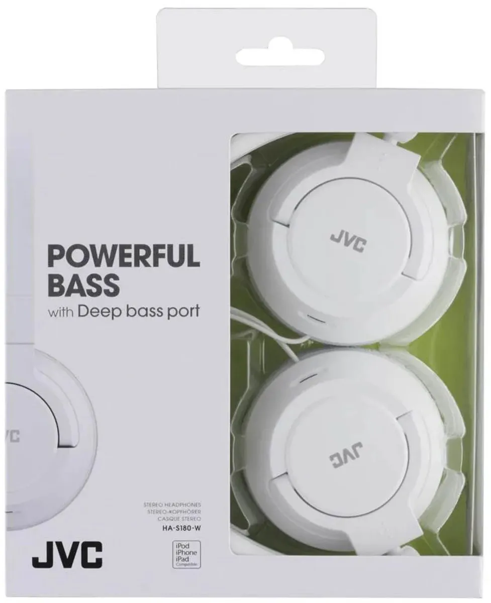 JVC HA-S180 On-Ear Koptelefoon - Wit