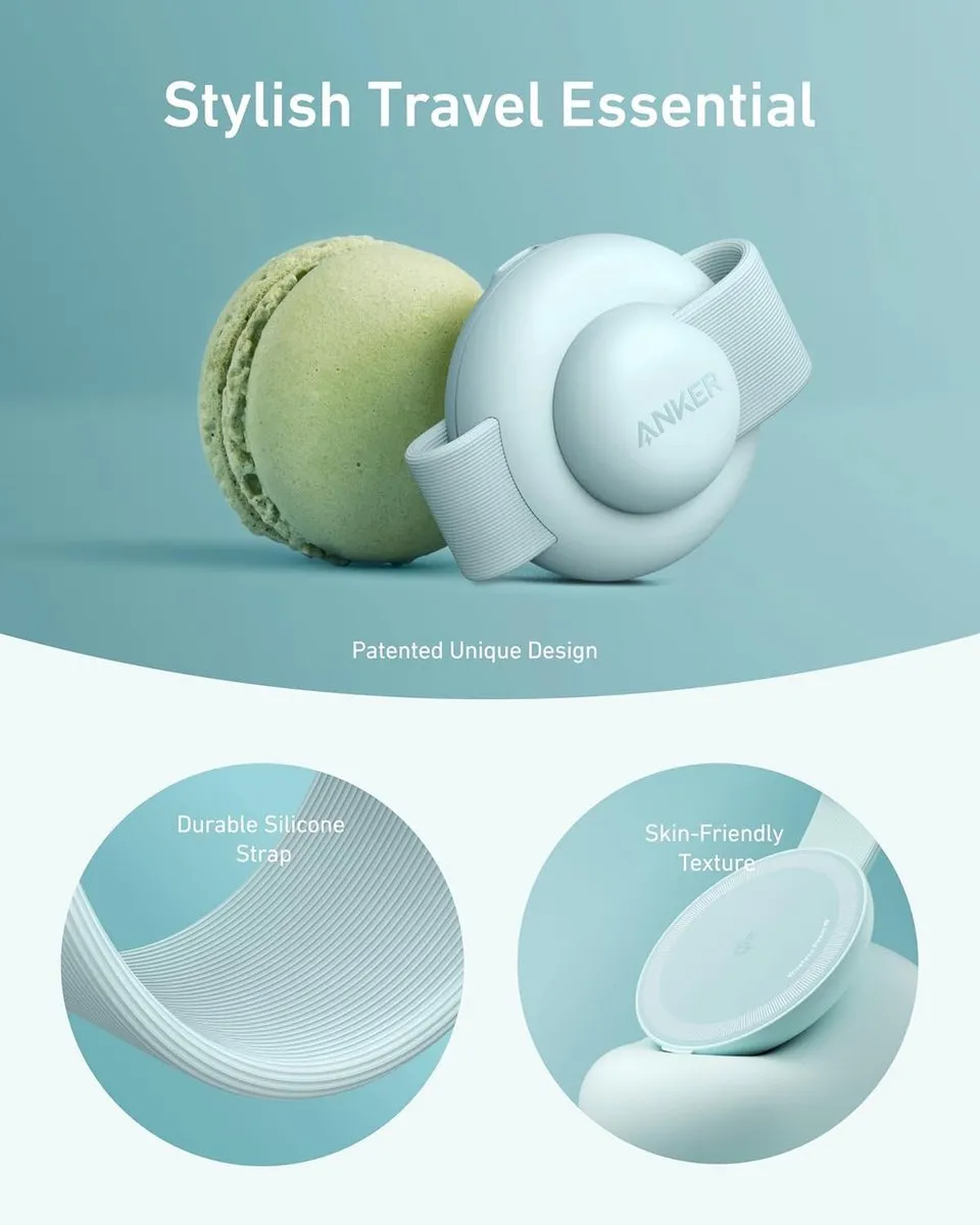 Anker MagGo B25M8 3-in-1 Draadloos Oplader - 15W - Groen