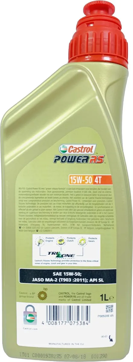 Castrol Power RS 4T 15W-50 Motorolie 1 Liter