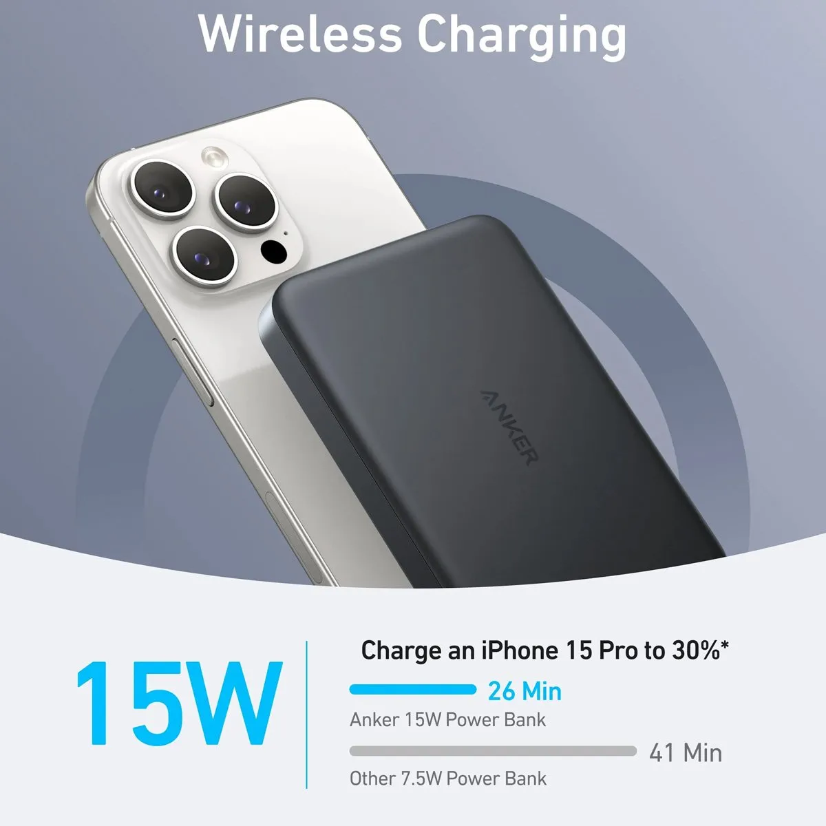 Anker MagGo Powerbank A1664H11 - 10.000mAh - Qi2 15W - Zwart