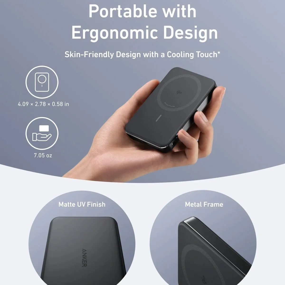 Anker MagGo Powerbank A1664H11 - 10.000mAh - Qi2 15W - Zwart