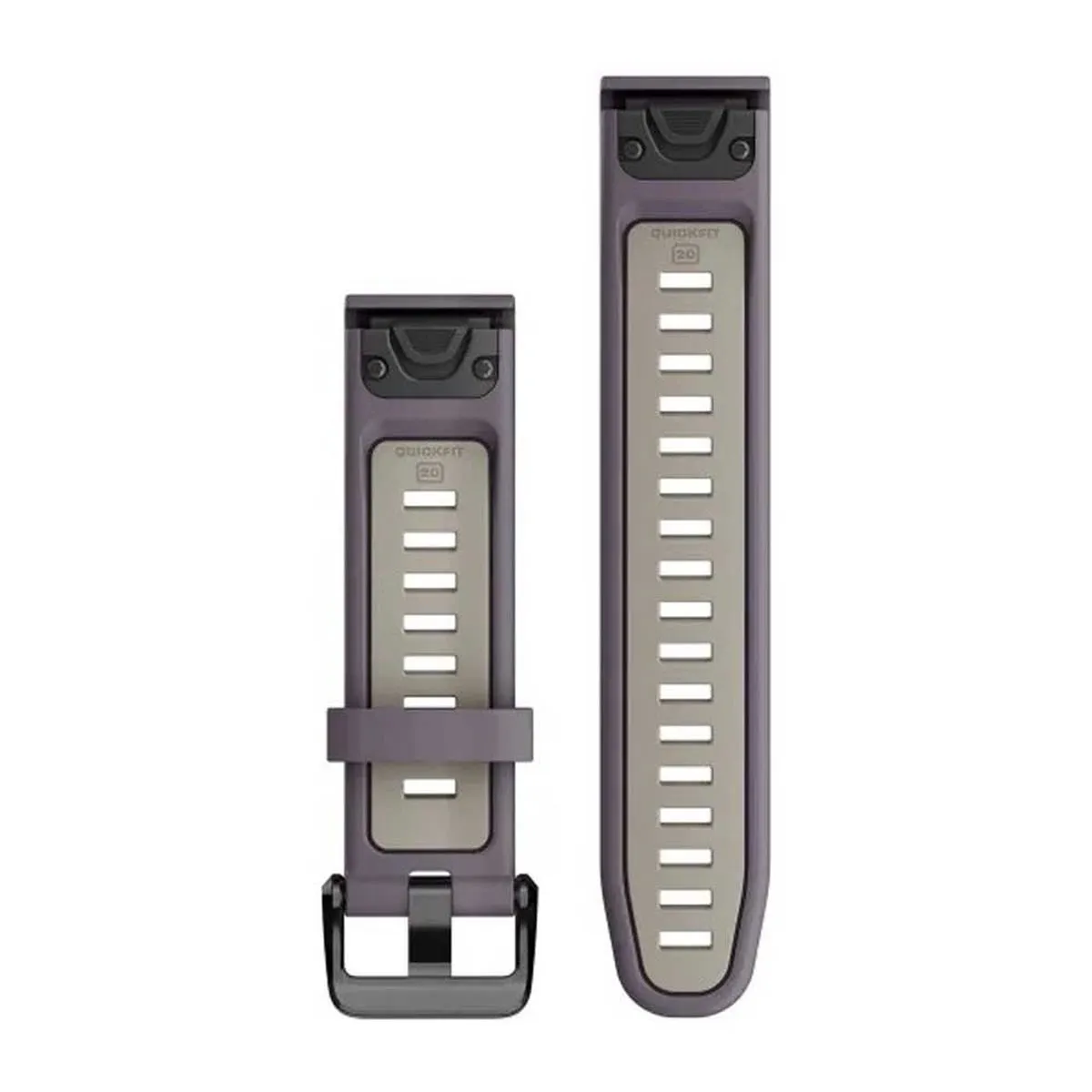 Garmin QuickFit 20mm Siliconen Band - One Size - Deep Orchid/Light Sand