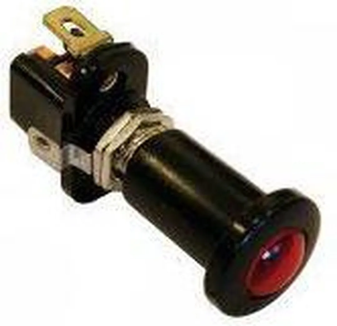 Carpoint Trekschakelaar 12V - Zwart met Rood LED-lampje