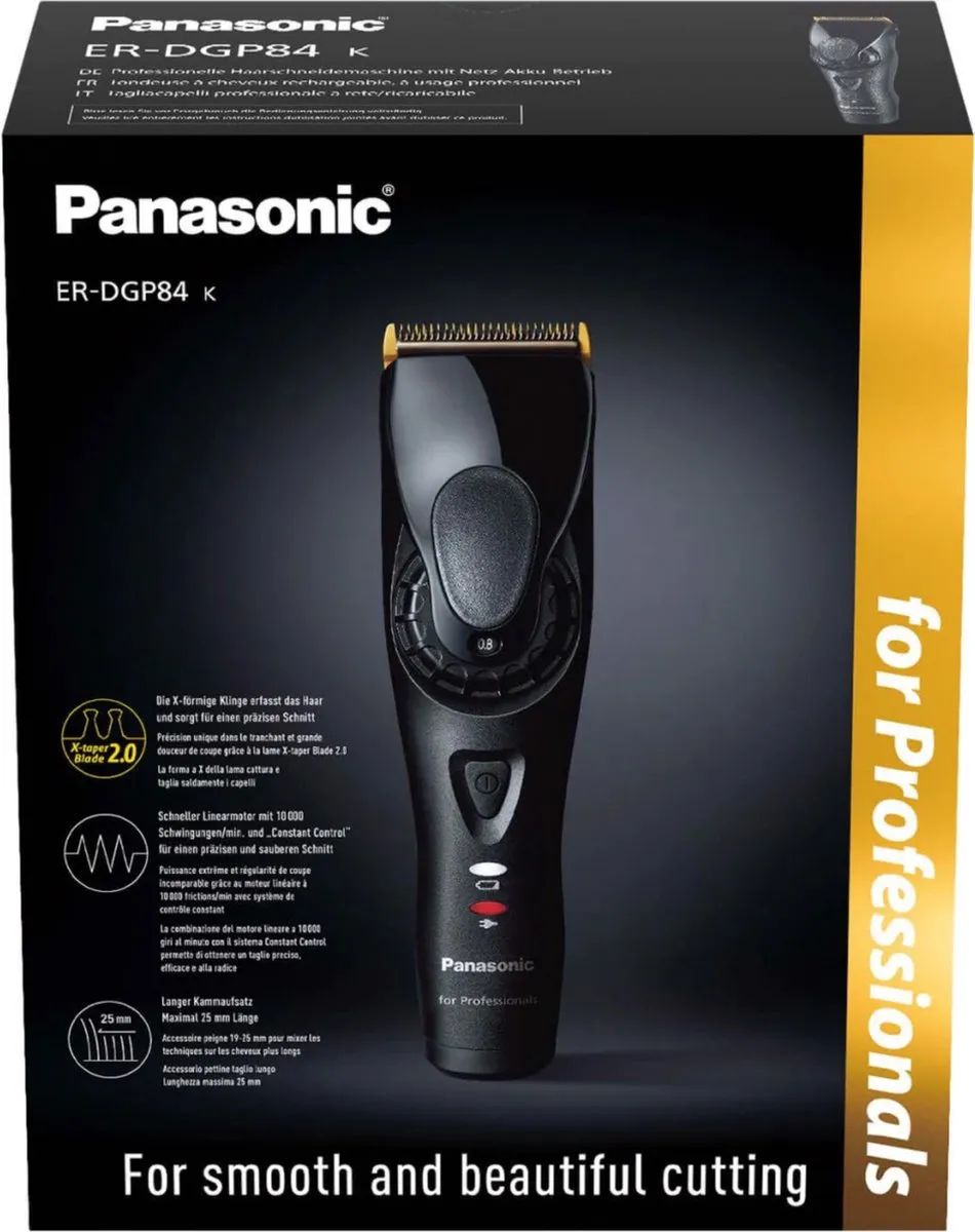 Panasonic ER-DGP84 Tondeuse - Gezicht - Zwart