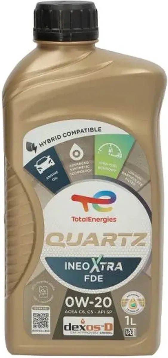 Total Quarts 0W-20 Ineo Xtra FDE C6/C5 Motorolie 1L