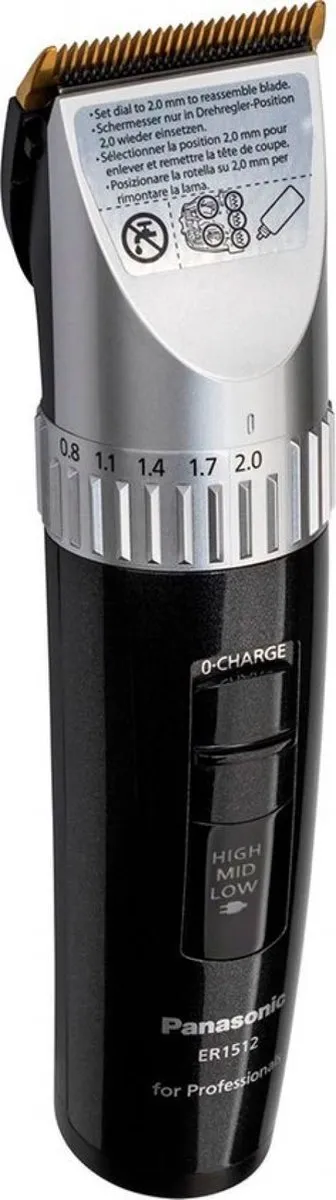 Panasonic ER1512 Tondeuse Gezicht - Zwart/Zilver