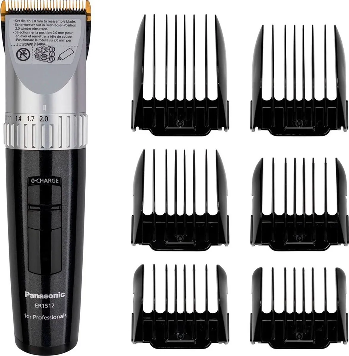 Panasonic ER1512 Tondeuse Gezicht - Zwart/Zilver