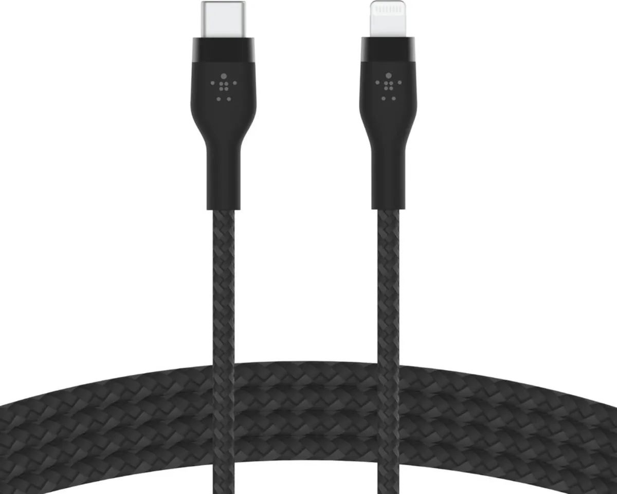 Belkin CAA011bt3MBK USB-C naar Lightning Kabel 3m - Zwart