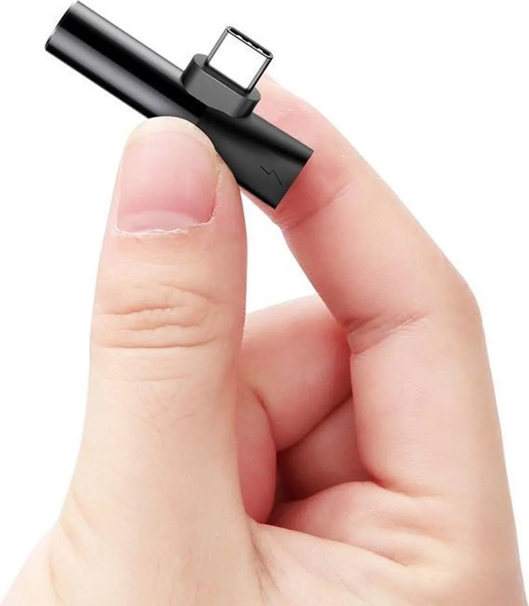 Baseus L41 CATL41-01 USB-C naar 3.5mm Audio Jack - Zwart