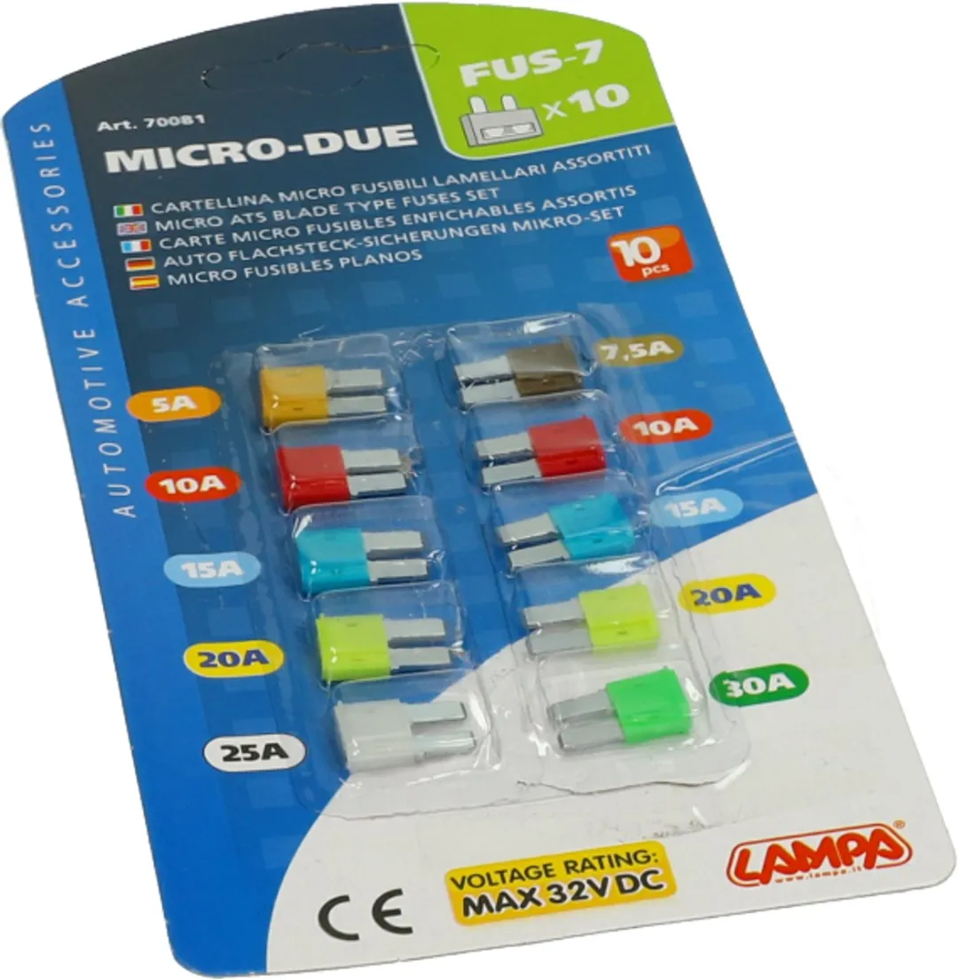 Lampa Micro II Steekzekeringset 10 Stuks