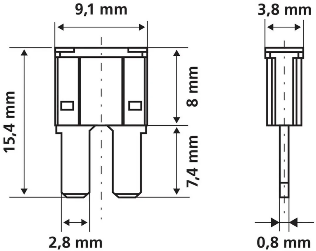 Lampa Micro II Steekzekeringset 10 Stuks