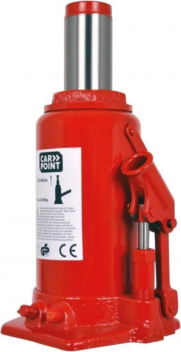 Carpoint Potkrik 30 Ton Hydraulisch - 285-465mm - Rood - afbeelding 6 van 6
