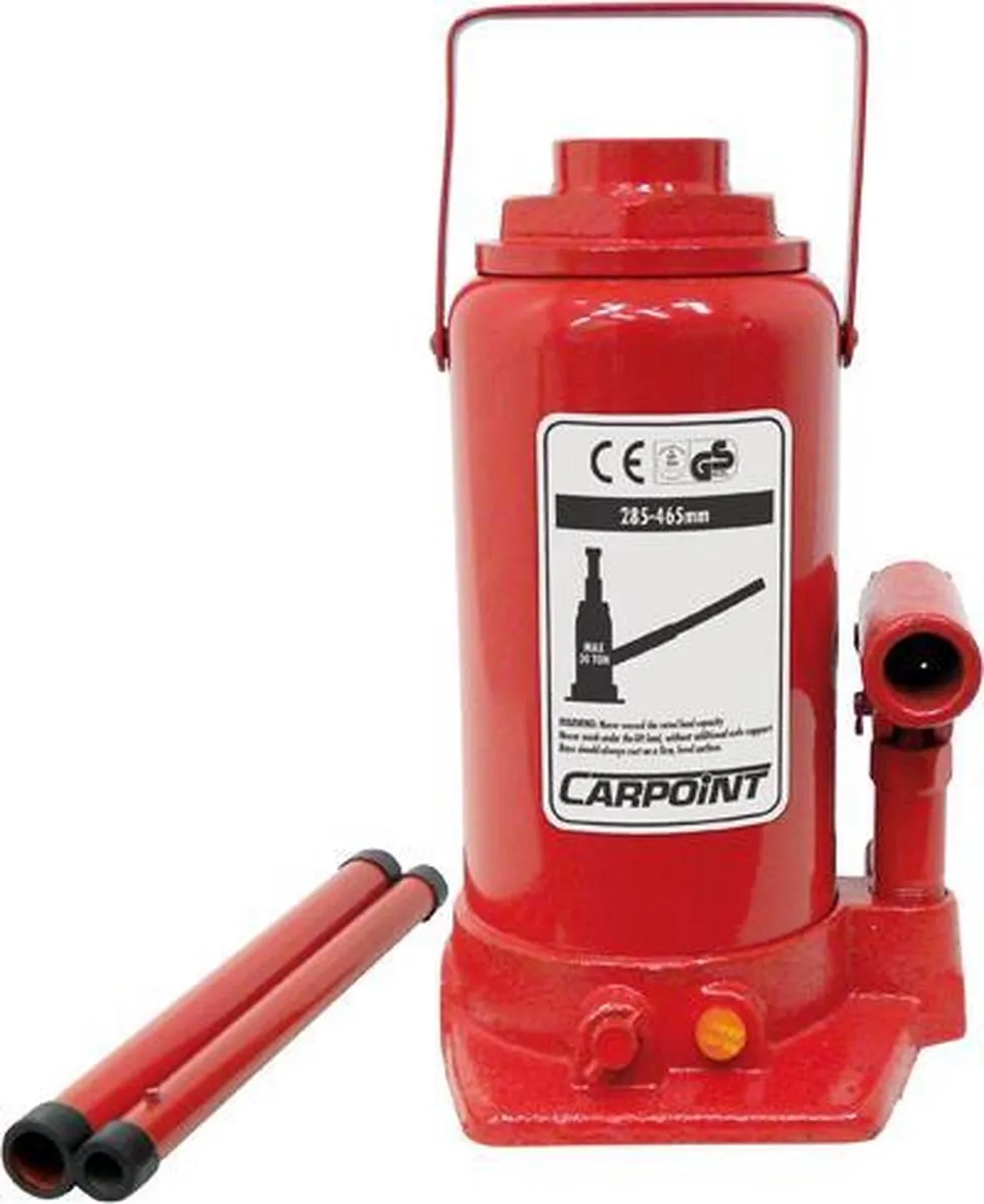 Carpoint Potkrik 30 Ton Hydraulisch - 285-465mm - Rood